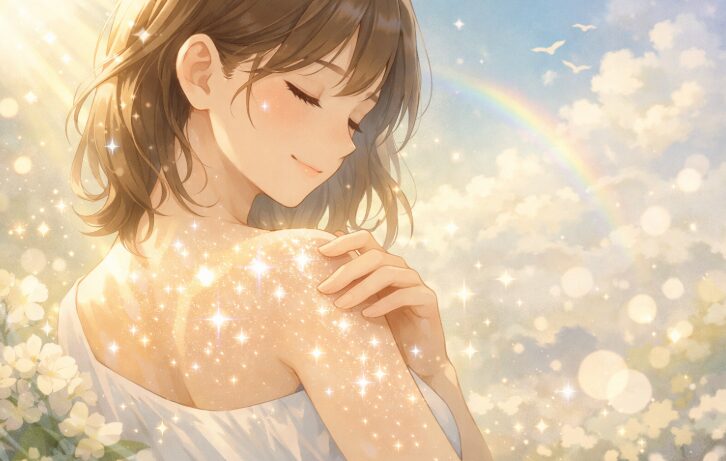 皮膚がキラキラするときのスピリチュアルな意味