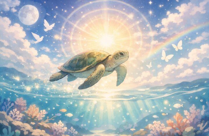 亀が泳ぐ時のスピリチュアルな意味