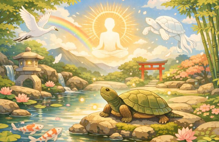 庭に亀がいるときのスピリチュアルな意味