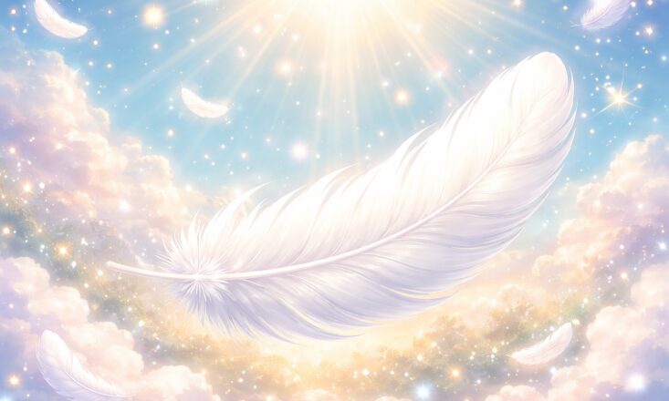 大きい白い羽のスピリチュアルな意味