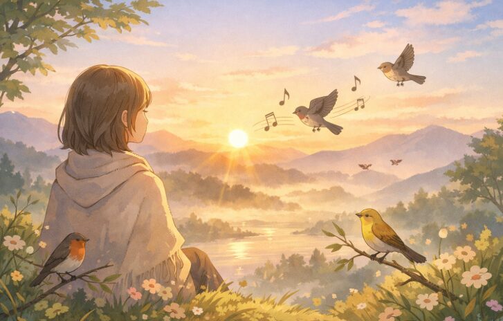早朝に鳥の鳴き声を聞くときのスピリチュアルな意味