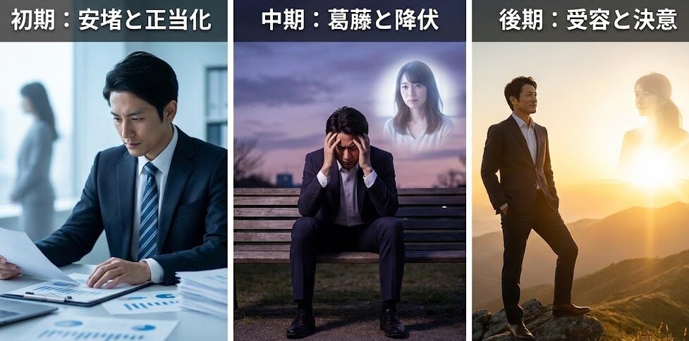 ツインレイ男性はサイレント期間中に何を考えているのか