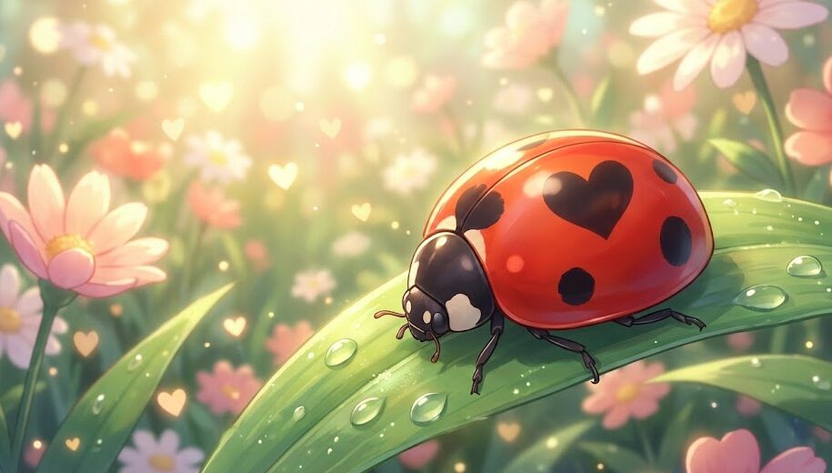 ハート模様のてんとう虫のスピリチュアルな意味