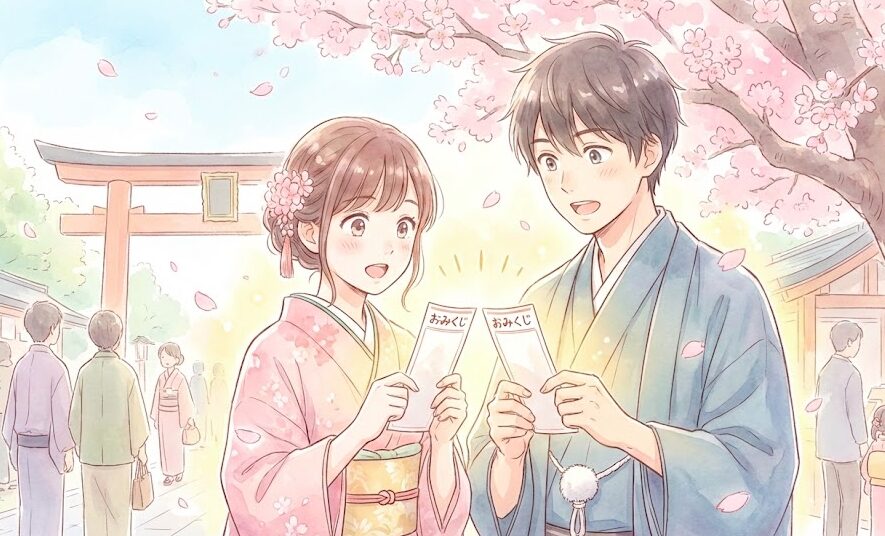 恋人と同じおみくじを引くスピリチュアルな意味