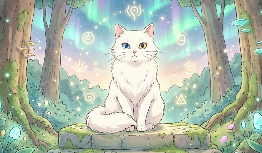白猫と目が合うときのスピリチュアルな意味