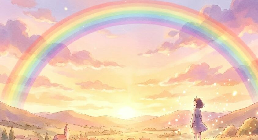 夕焼けの虹のスピリチュアルな意味