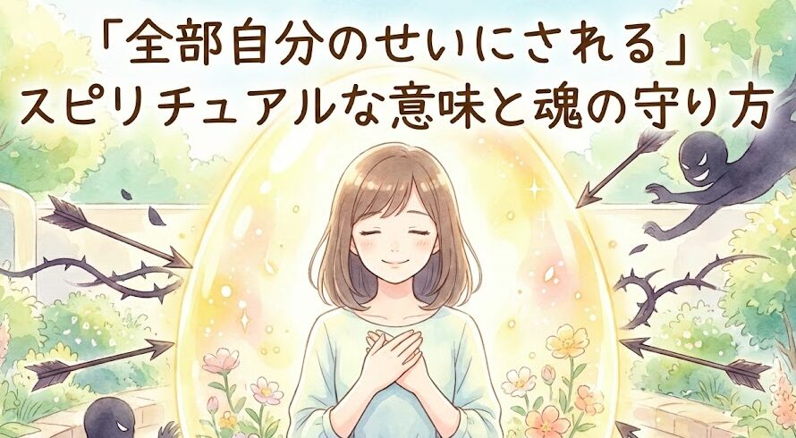 全部自分のせいにされるスピリチュアルな意味