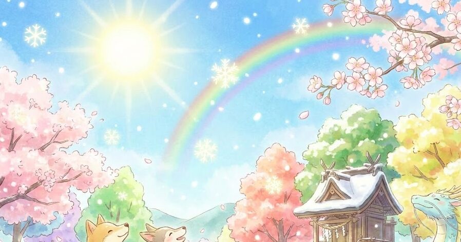 晴れているのに雪が降るスピリチュアルな意味