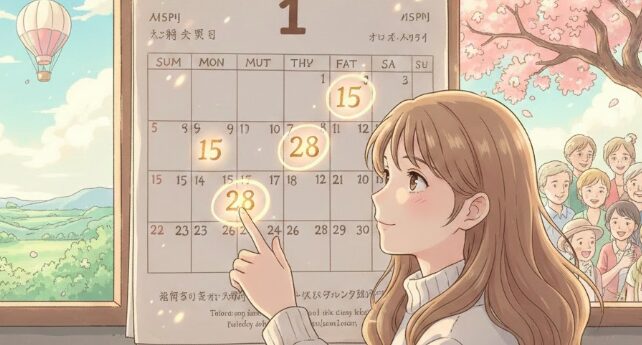 カレンダーの日付の夢を見る意味