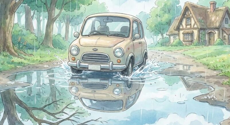 車が水たまりに入る夢の意味