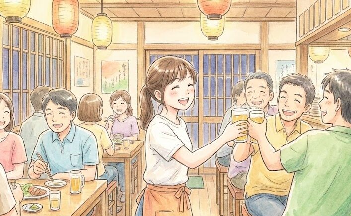 知らない人と居酒屋にいる夢を見る意味