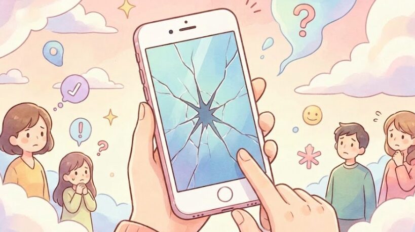 スマホの画面にヒビが入る夢を見る意味