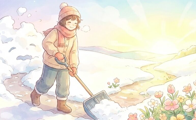 雪かきをする夢を見る意味